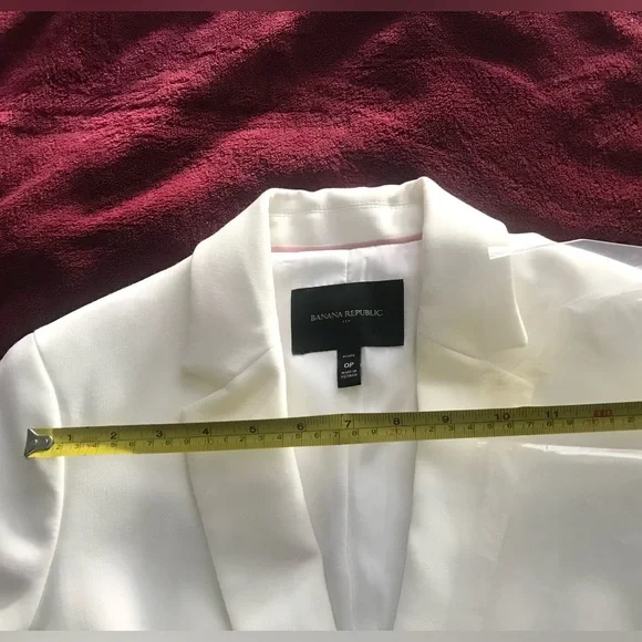Banana Republic Blazer Elegant White Women's Jacket - Picture 7 of 8